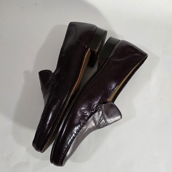 Churches\' Mens Slip Leather Shoes Burgundy Sz 13 main image 9